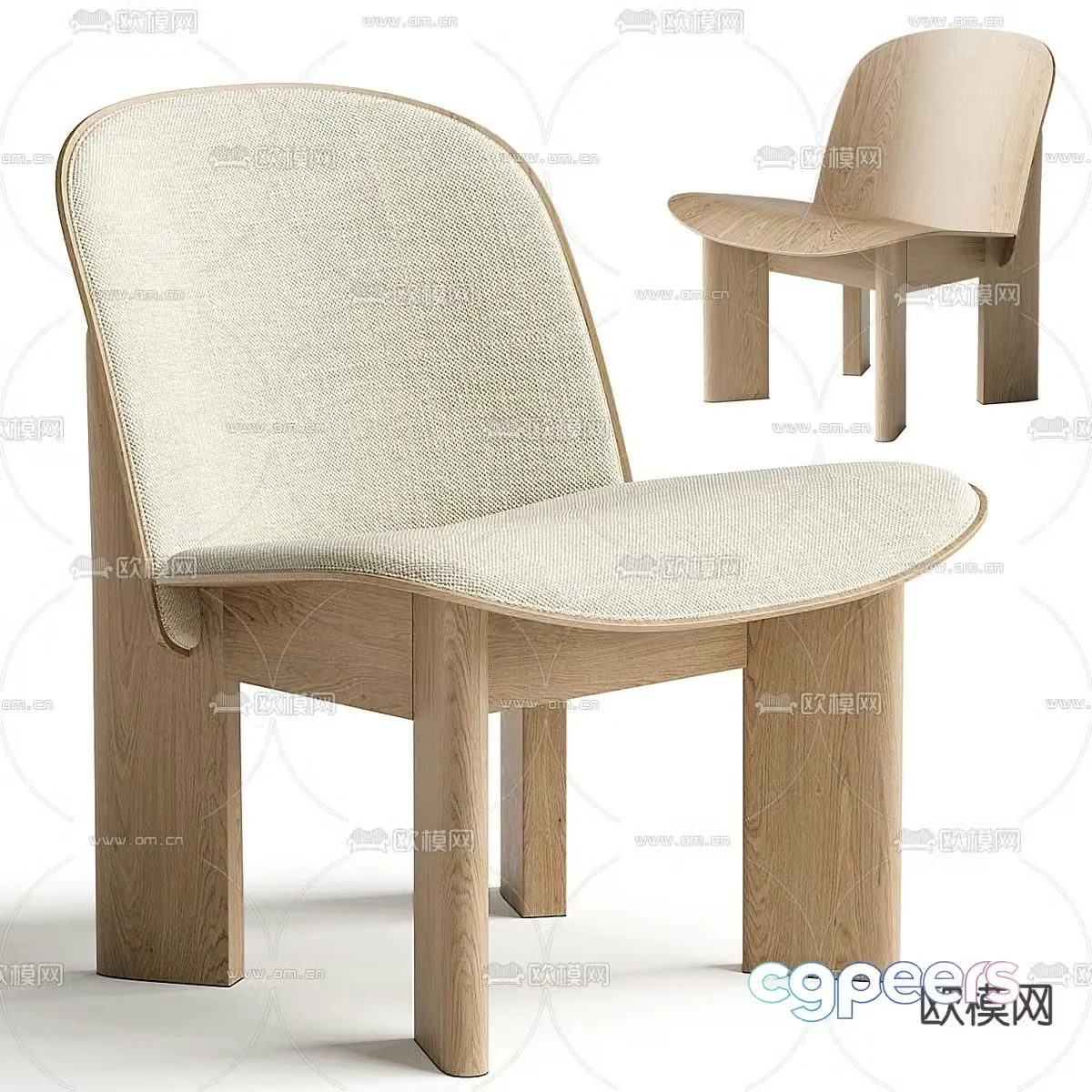 Wasabi Chair Leisure Chair 3D Model