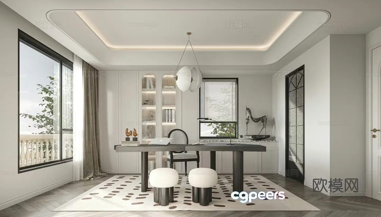 French study 3D model