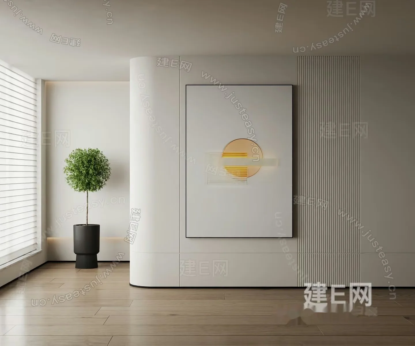 Modern Minimalist Room 3D Model – 20037 – VRAY Render