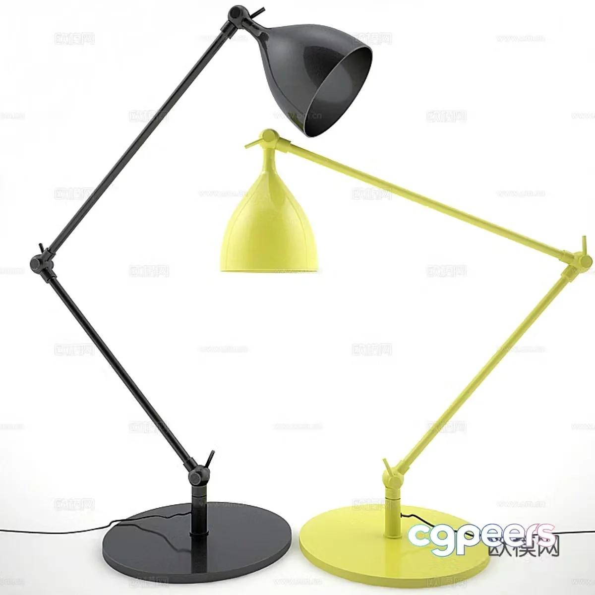 Modern desk lamp 3d model