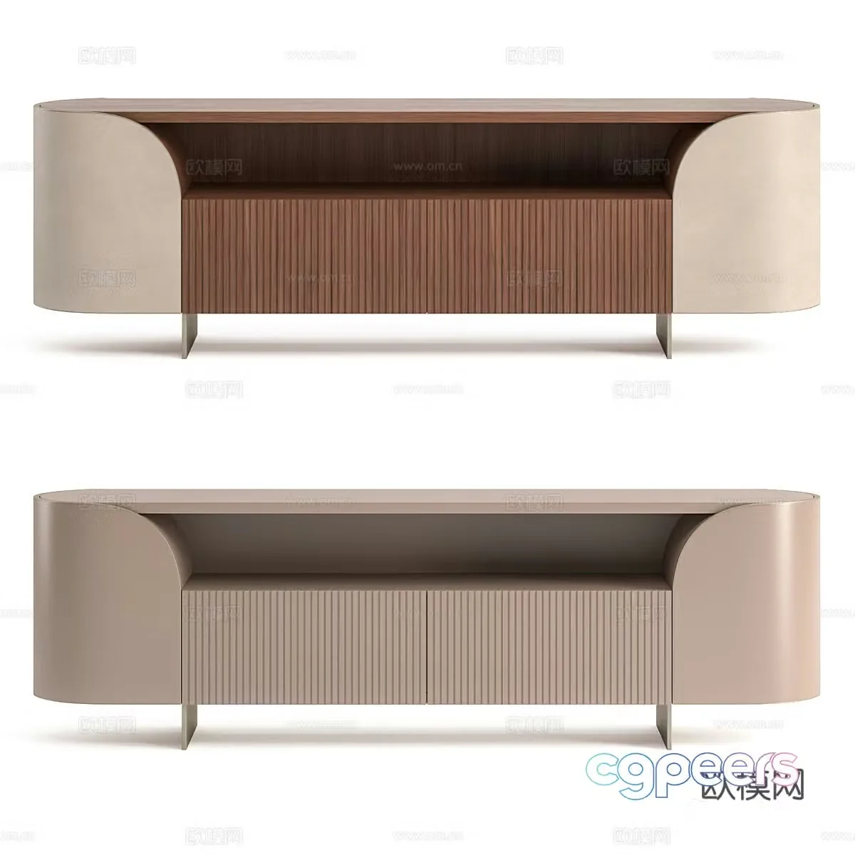 Modern Italian TV Cabinet 3D Model