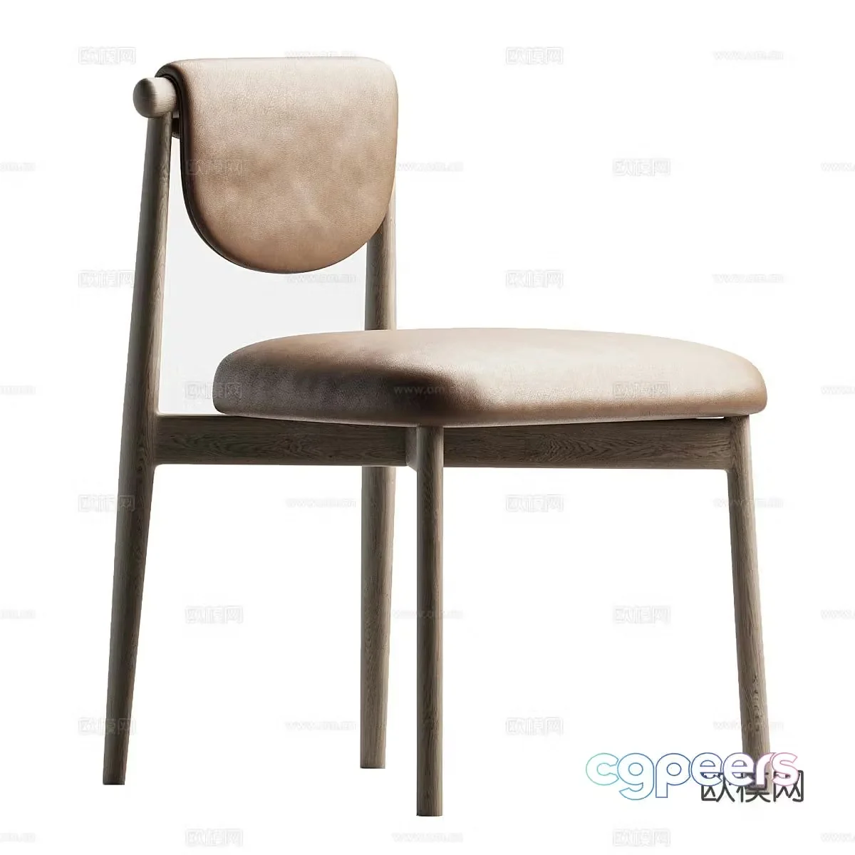 New Chinese single chair 3D model