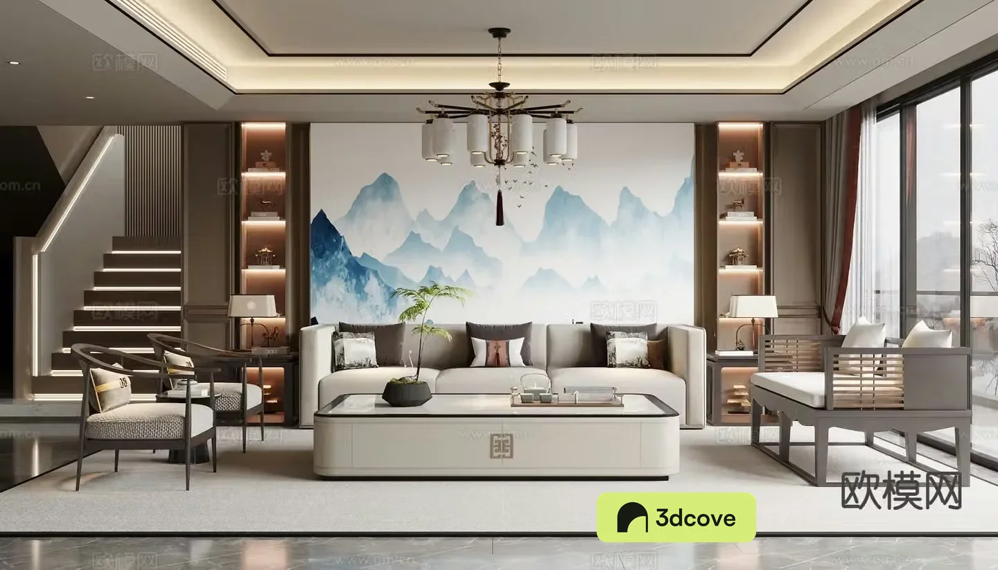 New Chinese style living room