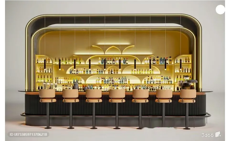 A Modern Bar 3D Model – 14423 – VRAY Render