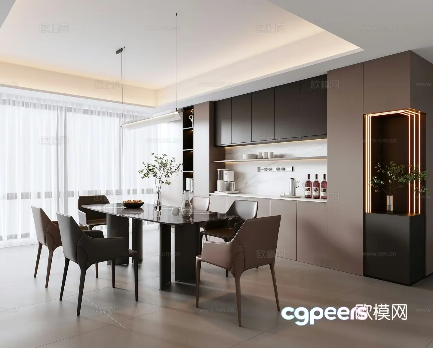 Italian restaurant 3d model