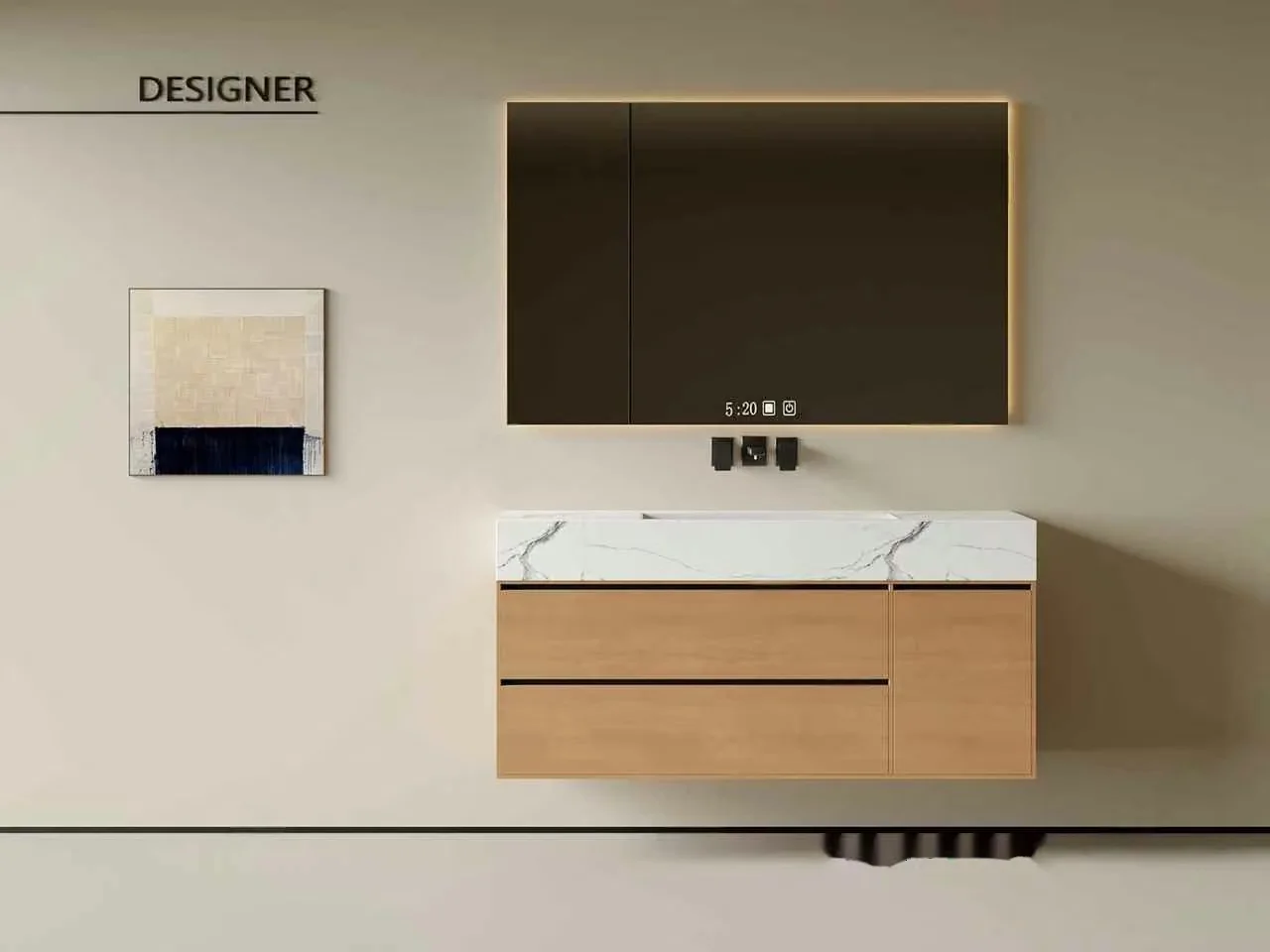 Modern Bathroom Vanity 3D Model – 1390 – CORONA Render