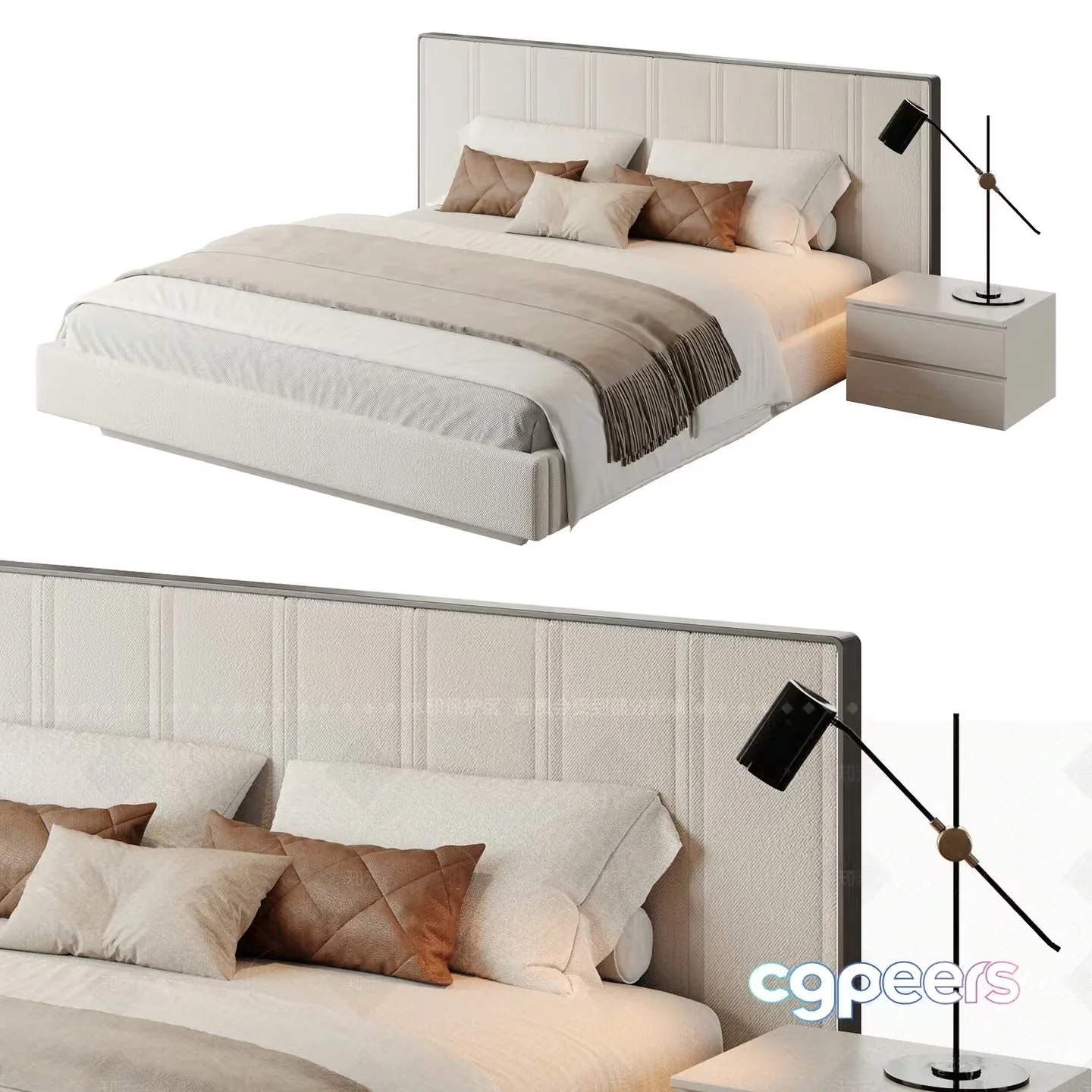 Cozy Bedroom 3D Model – 13397 – VRAY Render