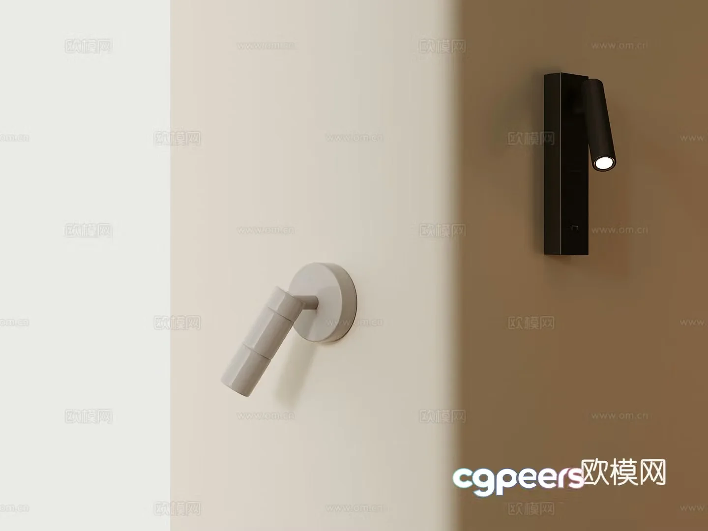 Wall lamp Modern art wall lamp 3d model