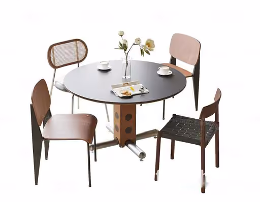Modern Dining Table 3D Model – 22421 – VRAY Render