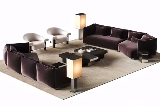 Modern Living Room 3D Model – 21925 – VRAY Render