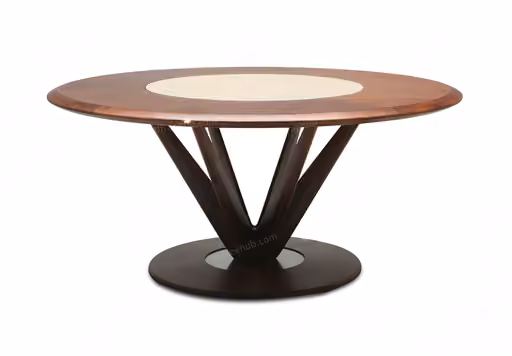 Round Wooden Table 3D Model – 22869 – VRAY Render