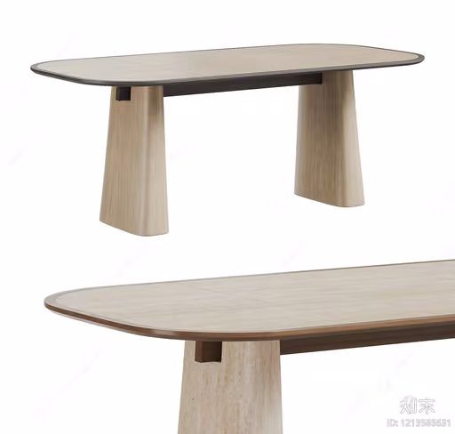 Modern Dining Table 3D Model – 23415 – VRAY Render