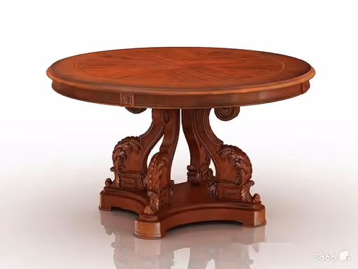 Classic Wooden Table 3D Model – 21354 – VRAY Render