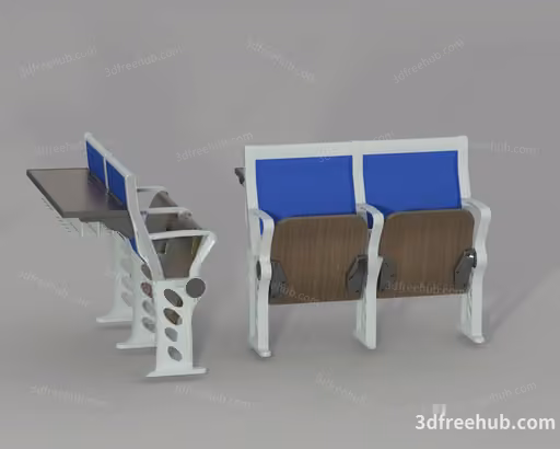 A 3D Model Of A Chair And Table 3D Model – 22951 – VRAY Render