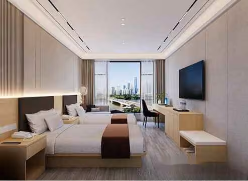 A Hotel Room 3D Model – 23115 – VRAY Render