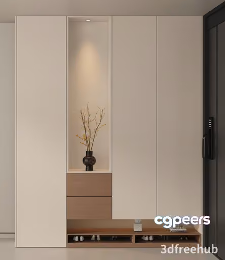 Modern Minimalist Cabinet 3D Model – 20875 – VRAY Render