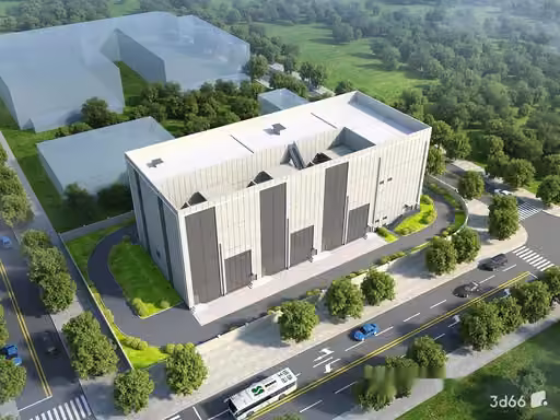 A Large White Building 3D Model – 22725 – CORONA Render