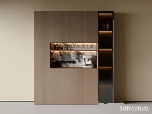 Modern Kitchen Design 3D Model – 23555 – VRAY Render
