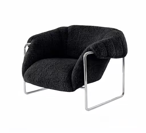 A Black Chair With Metal Legs 3D Model – 21775 – VRAY Render