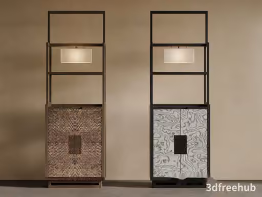 Modern Tall Cabinets 3D Model – 21851 – VRAY Render
