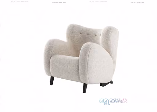 Modern White Chair 3D Model – 23505 – VRAY Render