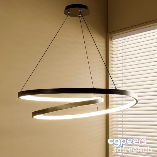 A Modern Light Fixture 3D Model – 21835 – VRAY Render
