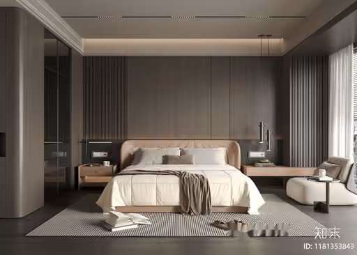 Modern Bedroom 3D Model – 22125 – VRAY Render