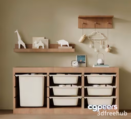 Modern Storage Unit 3D Model – 23632 – VRAY Render