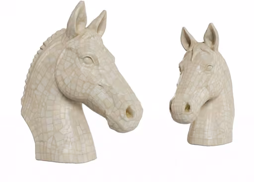 Two Horse Heads 3D Model – 23534 – VRAY Render