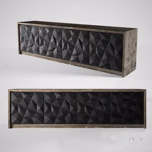 Modern Wooden Cabinet 3D Model – 22722 – CORONA Render