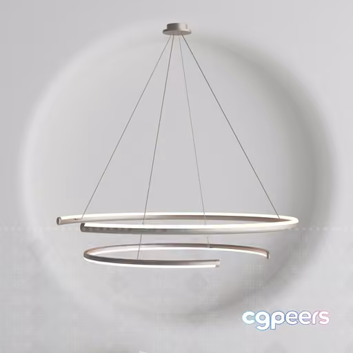 Modern Hanging Light Fixture 3D Model – 22814 – VRAY Render