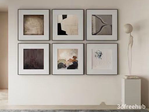 Abstract Art Collection 3D Model – 21565 – VRAY Render