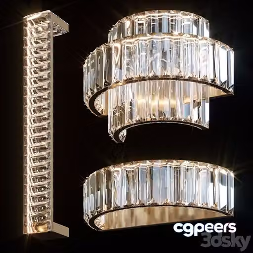 3ds Max Free – Wall lights Newport 8441 8442 8443
