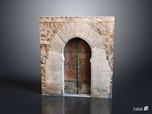 An Old Wooden Door 3D Model – 23023 – VRAY Render