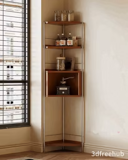 A Corner Shelf 3D Model – 22295 – VRAY Render