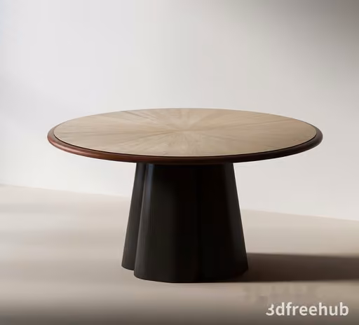 Modern Round Table 3D Model – 21276 – VRAY Render