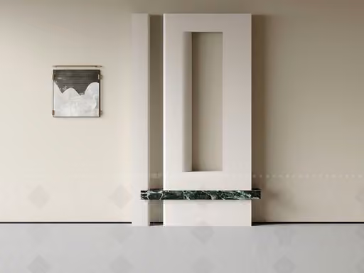 A Minimalist White And Green Marble Door 3D Model – 21754 – VRAY Render